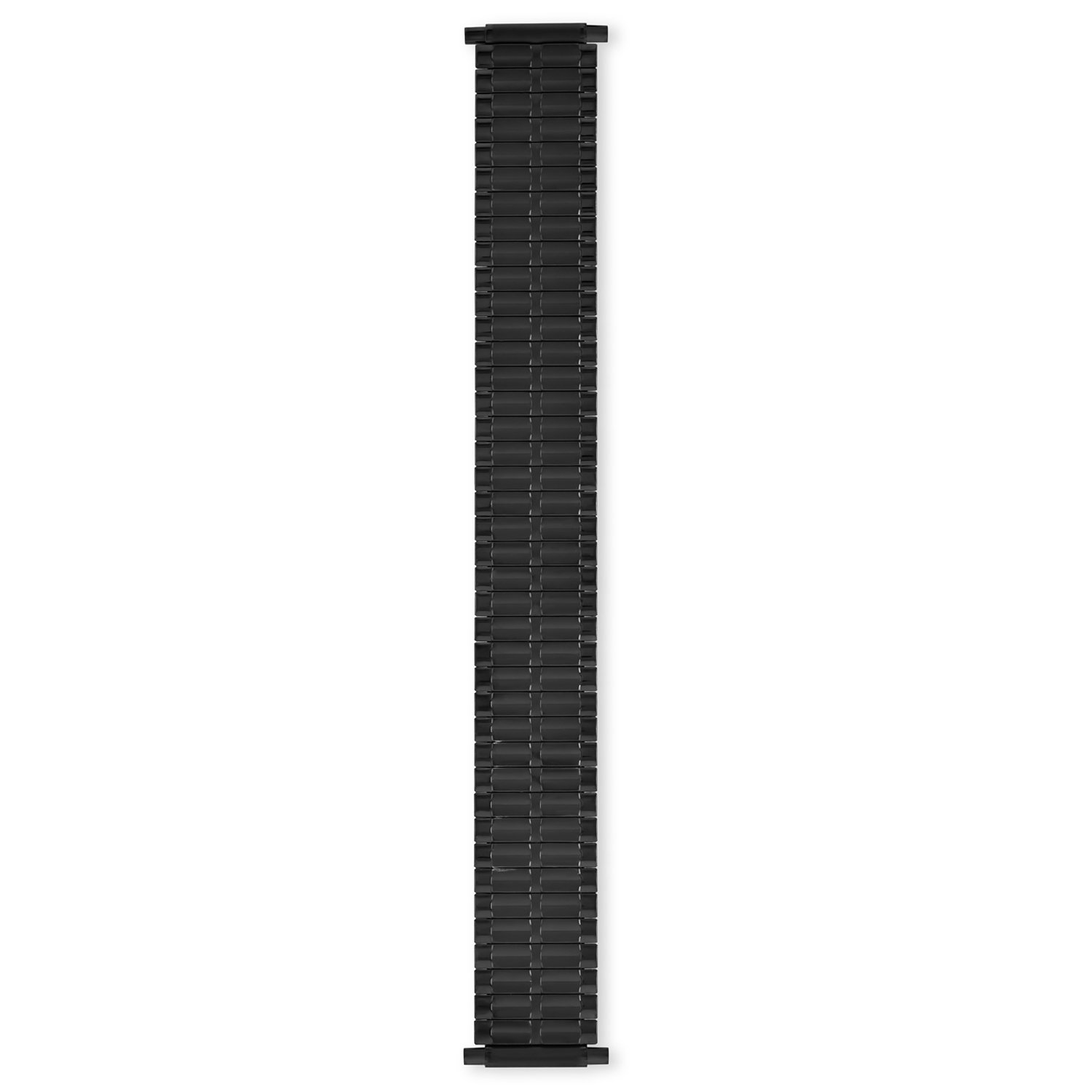 Speidel-Mens-Stainless-Steel-Comfortable-Stretch-Watch-Band-Black-PVD-Replacement-Strap-16-22mm-Straight-End-with-No-Clasp-Long
