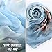 STORY OF SHANGHAI Womens 100% Mulberry Silk Head Scarf For Hair Ladies Floral Scarf