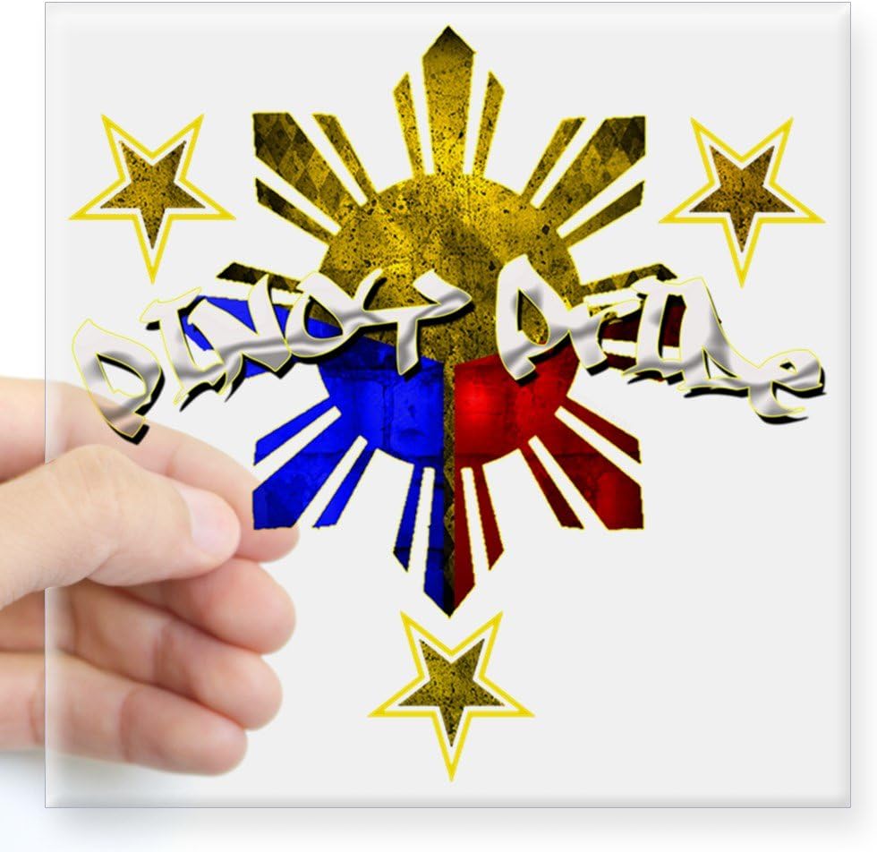 Pinoy pride filipino sticker Amazon.com: CafePress Pinoy Pride Square Sticker 3" X 3 Square Bumper Sticker Car Decal, 3"x3