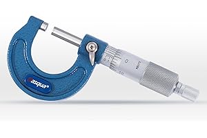 Dasqua Outside Micrometer, 0-1" Range, 0.0001" Accuracy Industrial Tools, Carbide-Tipped, Stainless Steel Precision Machinist Tools