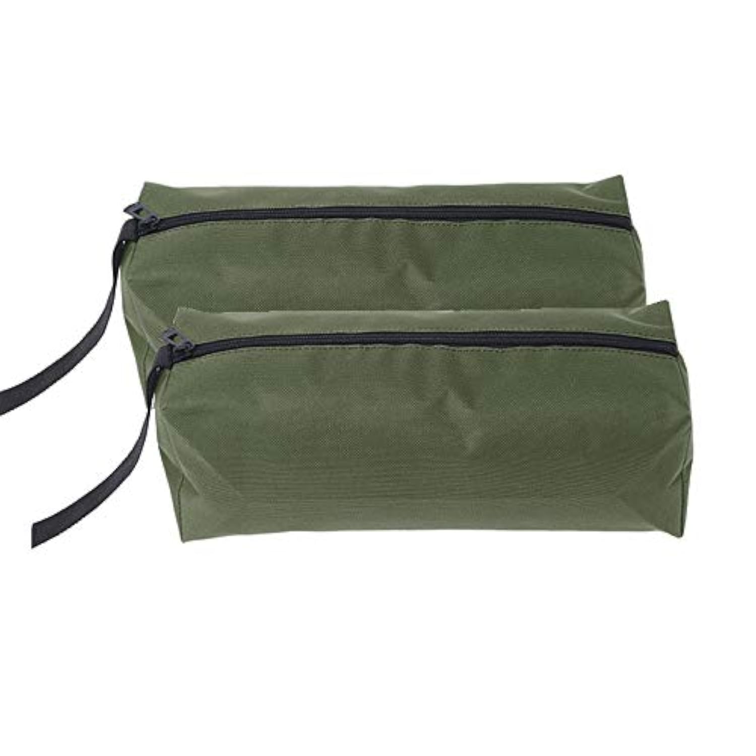 SUPERTOOL 2 Pack Tools Organizer Pocket Canvas Small Tool Bag Multi-Purpose Heavy Duty Tool Pouch Tote Bags with Hanging Loop for Wrenches, Screwdrivers, etc (L, Green)