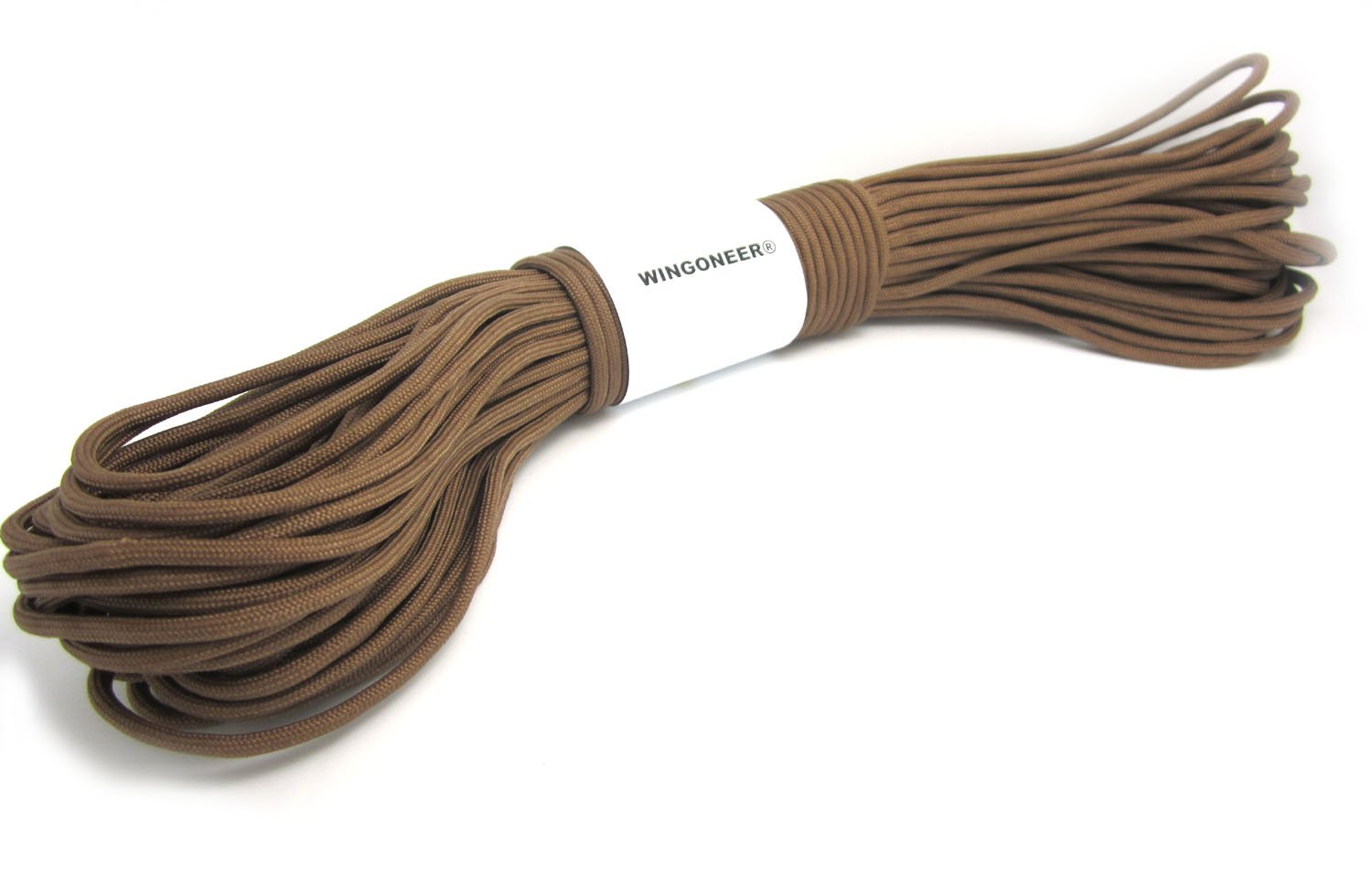 WINGONEER® 550 Paracord Mil Spec Type III 7 strand parachute cord Khaki 100 feet