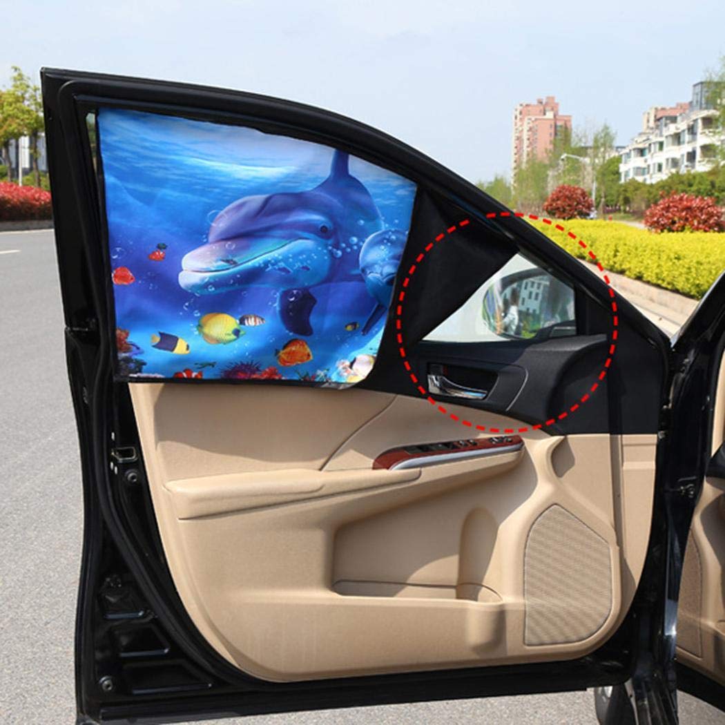 lazinem Vehicle Shade Sunscreen Curtain Thermal Insulation Magnetic Car Sunshade Windshield Sunshades