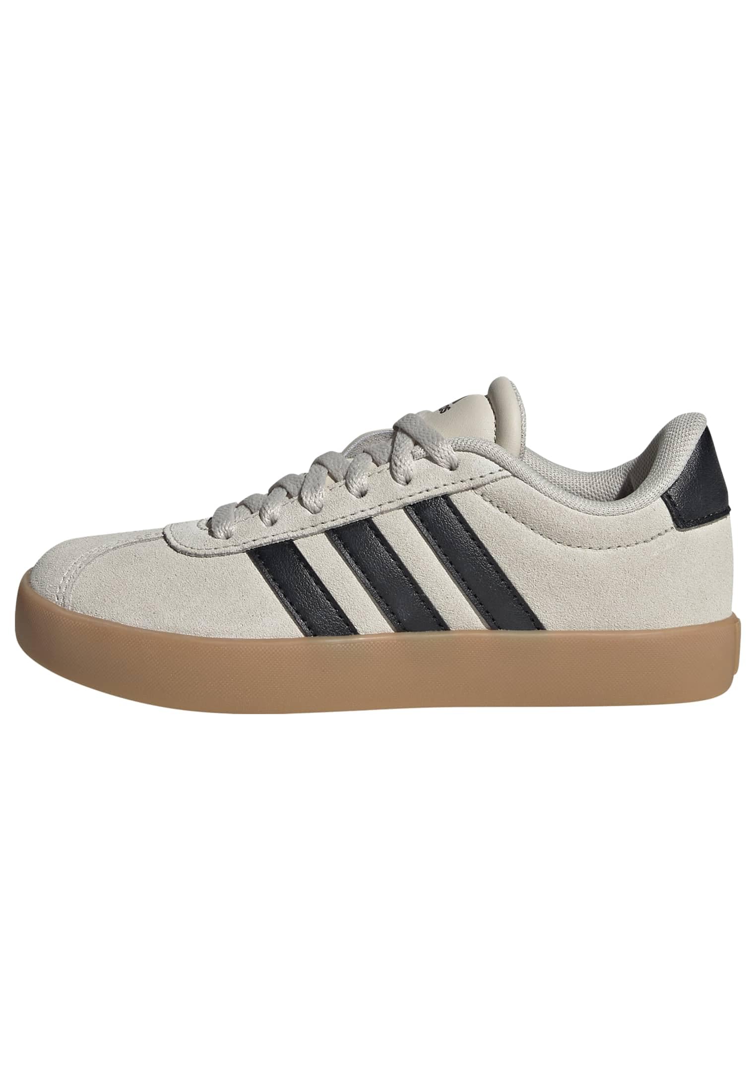 Adidas Unisex-Kids VL Court 3.0, Alumina/Black/Gum, 2 Image