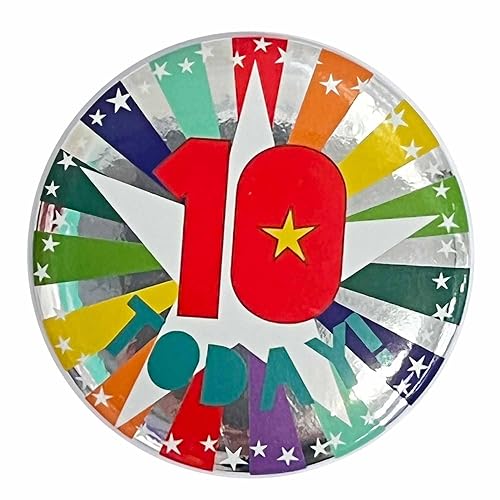 amscan 9912111 10 TODAY BIRTHDAY BADGE