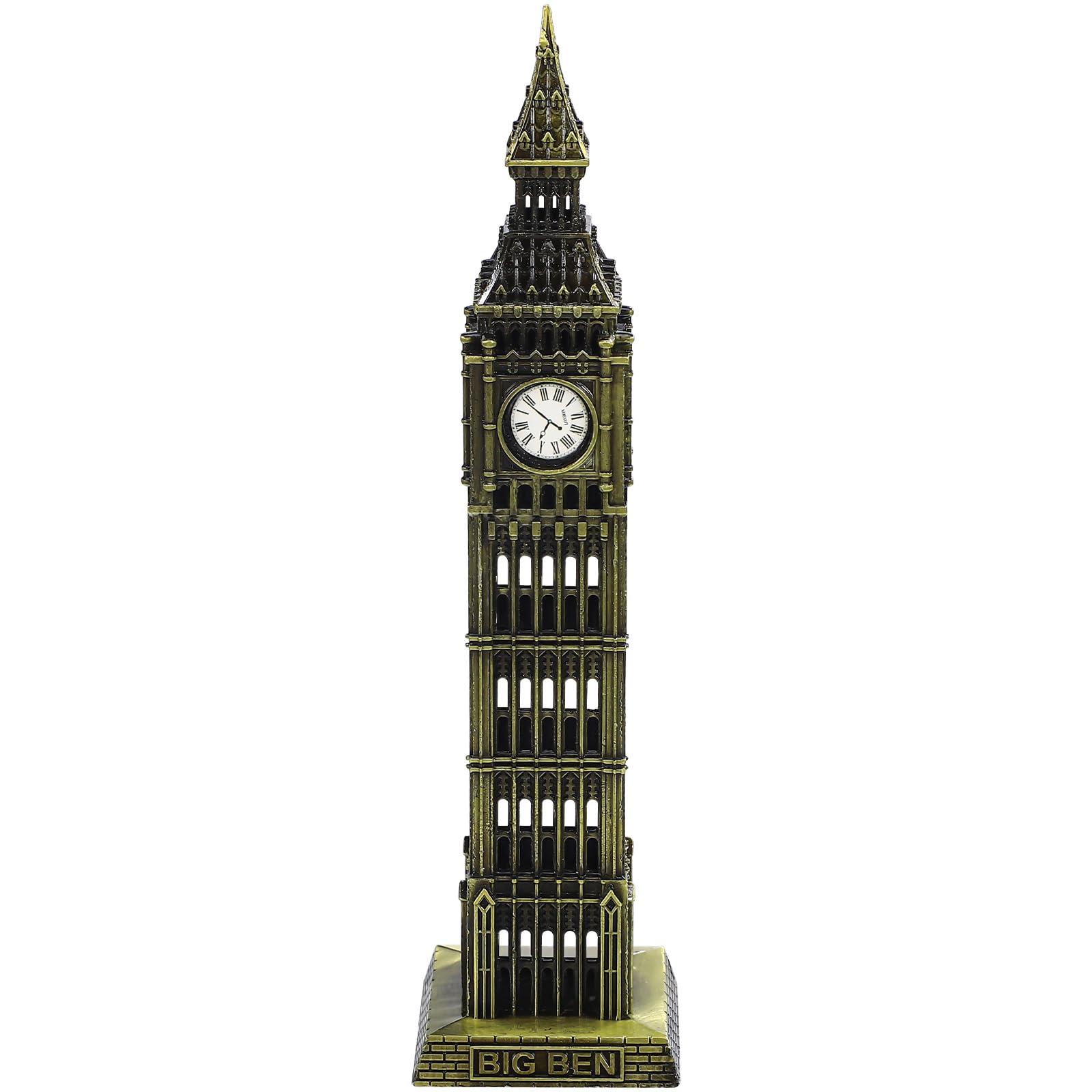 Big Ben Statue: Decorative Metal Big Ben Building Model Metal Big Ben Figurine Table Decor Home Decoration Architecture Model Home Desktop Decor
