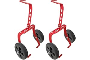 FUYEAR Snowmobile Dolly System,Universal Adjustable Snowmobile Transport Kit,Sled Wheels (A Pair of Red)