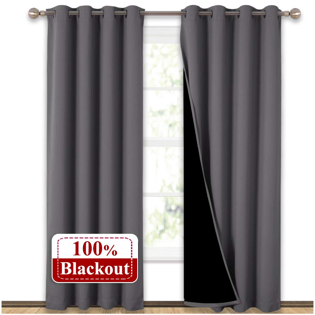 Acepunch Super Soft Blackout Curtains Thermal Insulated Noise