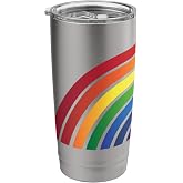 Rainbow - Rainbow Simple Style Basic Stripe Design Stainless Steel Insulated Tumbler