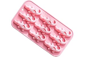 Food Grade Silicone Alligators Cake Chocolate Mold 9 Unique Shape Easy Cleaning Dessert Food Grade Silicone Alligators Mold