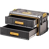 DEWALT Tough System 2.0 DWST83529-1 2 Tier Chest, Tool Box, Storage Case, Tool Box, Stacking Storage, Tough System 2.0