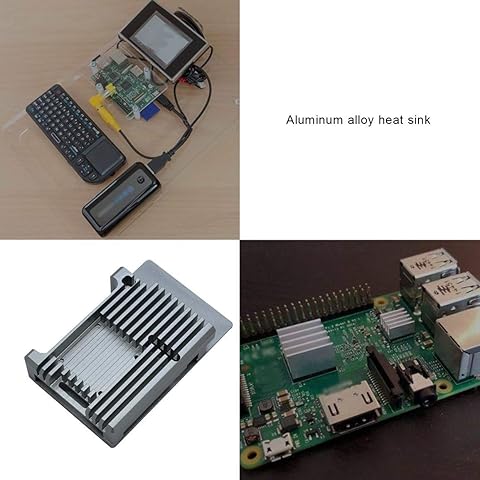 Sansella para Raspberry Pi 4B Modelo B CNC Aleación de Aluminio Carcasa Metal Armor Shell con disipadores de Calor para Raspberry Pi 4B-NO Ventiladores