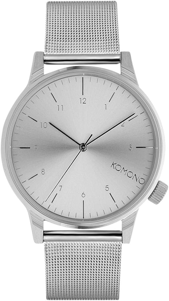 Amazon Komono コモノ 時計 メンズ ユニセックス Winston ウィンストン ロイヤル シルバー 正規代理店 腕時計 腕時計 通販