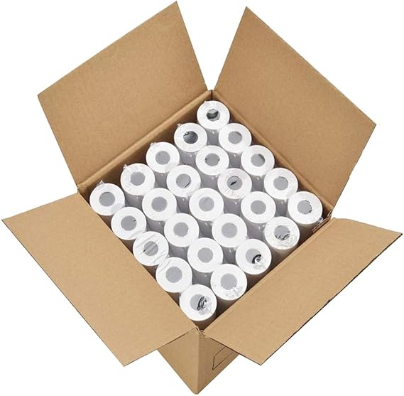 Thermal Printing Paper 2 1/4" X 85'(Actual 57mm22m), 50