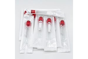 50-Pack 10 mL PRF Tubes – No Additive, Individual Packaging Sterile Vacuum Tubes for Easy Platelet Rich Fibrin Preparation (R