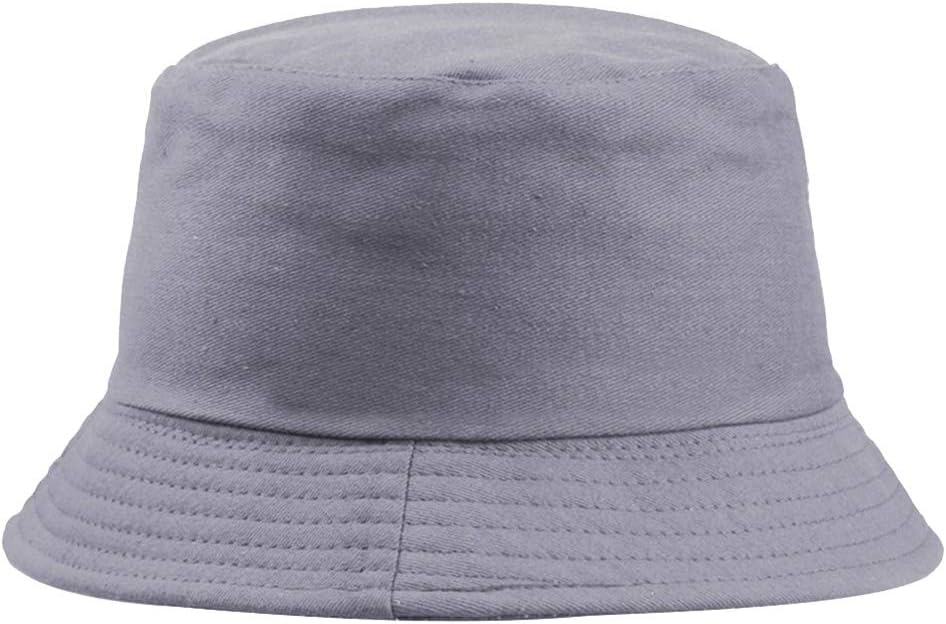Unisex Women Men Cotton Sun Hat Fisherman Fishing Bucket Cap