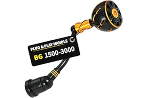 MARVELURE Power Handle Compatible for Daiwa BG 1500-8000 Spinning Reel Replacement Handle (Not for Lock-Type BG-H)