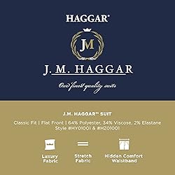 J.M. Haggar mens Classic Fit Subtle Pattern Suit