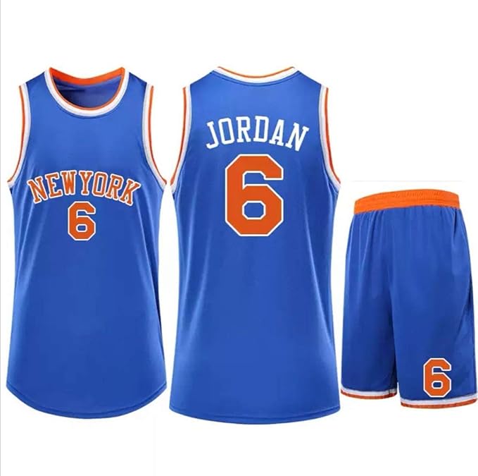 NBA Basketball Jersey New York Knicks 6 Deandre Jordan Jersey Set Sleeveless Men's Jersey