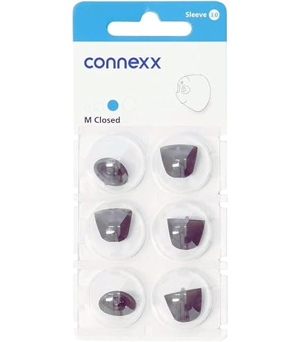 2 Pack Medium Vented Connexx 3.0 Sleeves For Signia Rexton Widex Miracle Ear Hearing Aids