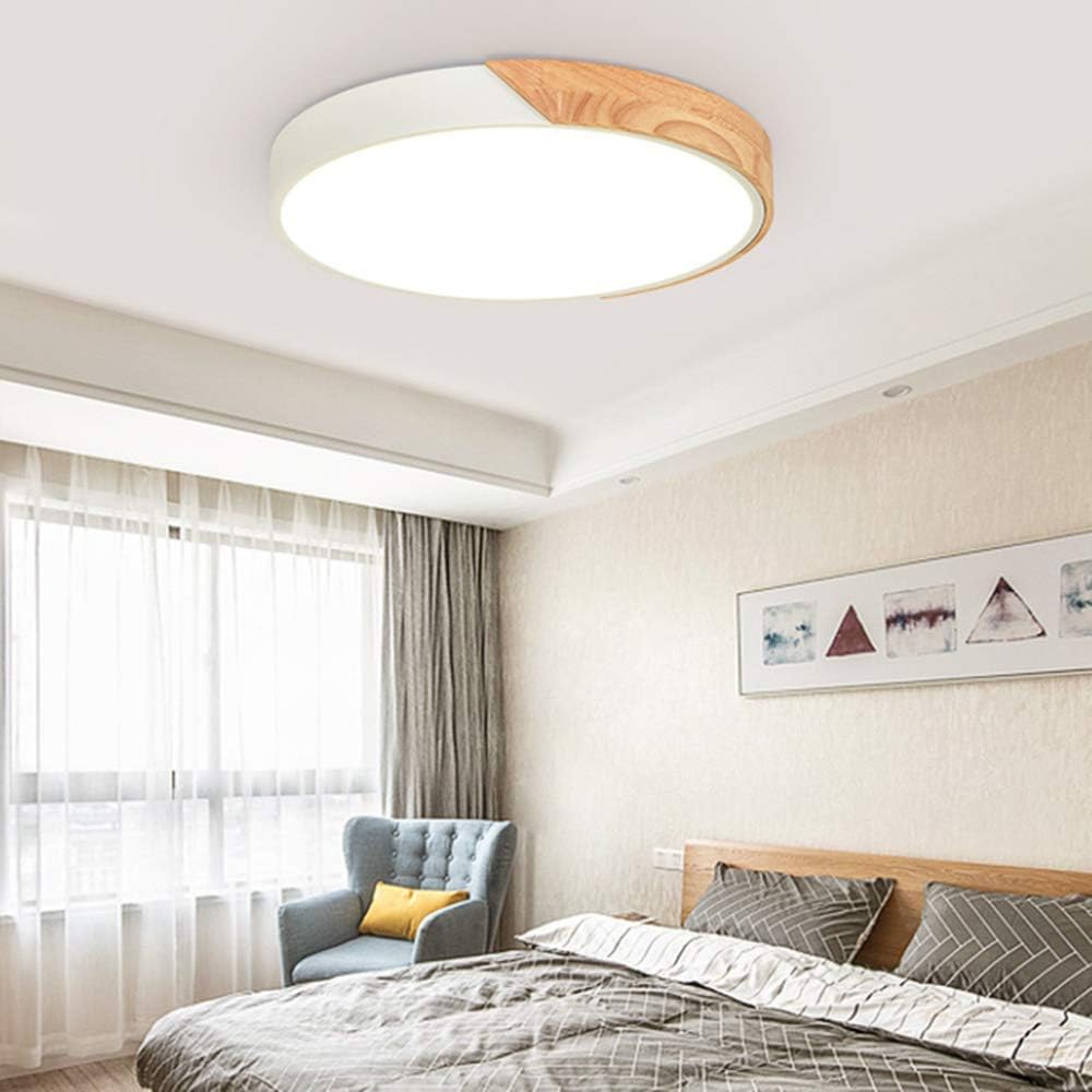 Luminaires Interieur Plafonnier Led Rond Lampe De Chambre Bebe Salon Chambre Denfant En Bois Bordure Blanche Gradation Progressive 40 5cm 28w Luminaires Eclairage Lemoncitylive Com