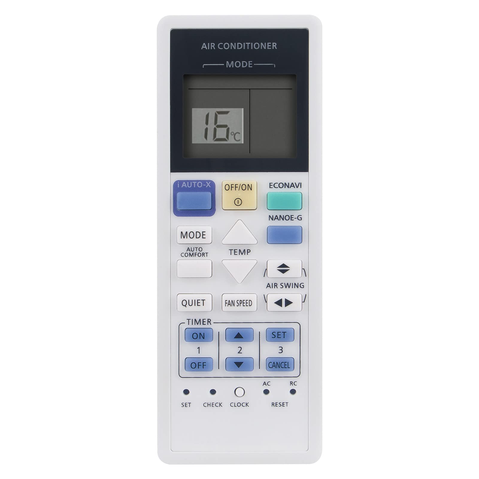 VINABTY A75C3826 Replace Infrared Remote Control Fit for Panasonic Air Conditioner CS-E9PKR CS-E12PKR CS-E21PKR