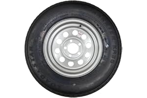 RUGGED TRAIL PRODUCTS ST205/75R14 | Trailer Tire | Silver Mod | Load Range D | 5 on 4.5" Bolt Pattern