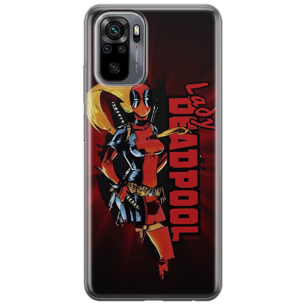 ERT GROUP mobile phone case for Xiaomi REDMI NOTE 10/ 10S original and officially Licensed Marvel pattern Deadpool 009 optimally adapted to the shape of the mobile phone, case made of TPU
