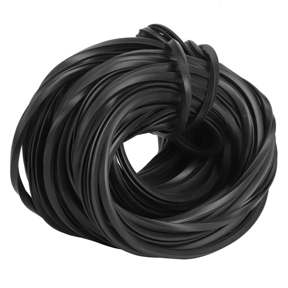 Greenhouse Rubber Easy to Use Universal Glass Rubber Strip Wear-resistant,for Cable,for Greenhouse,for Glass Sealing(18 meters)