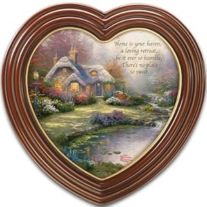 Amazon.com: Thomas Kinkade "Home Sweet Home" Heart-Shaped Framed Wall