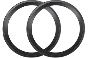 ACROPIX Universal 8" Subwoofer Speaker Rings Cover Spacers Speaker Audio Decorative Circle without Mesh Grille ABS Black - Pa