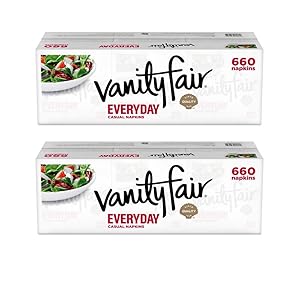 Vanity Fair Everyday Napkins, 660 ct, White Paper Napkins - 2 pack