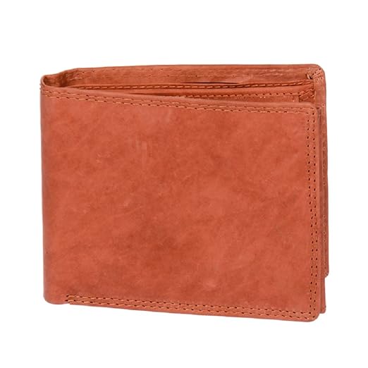 Leder Geldbörse Clutch Geldbeutel Portemonnaie CR-52-x 54826 (Hellbraun)