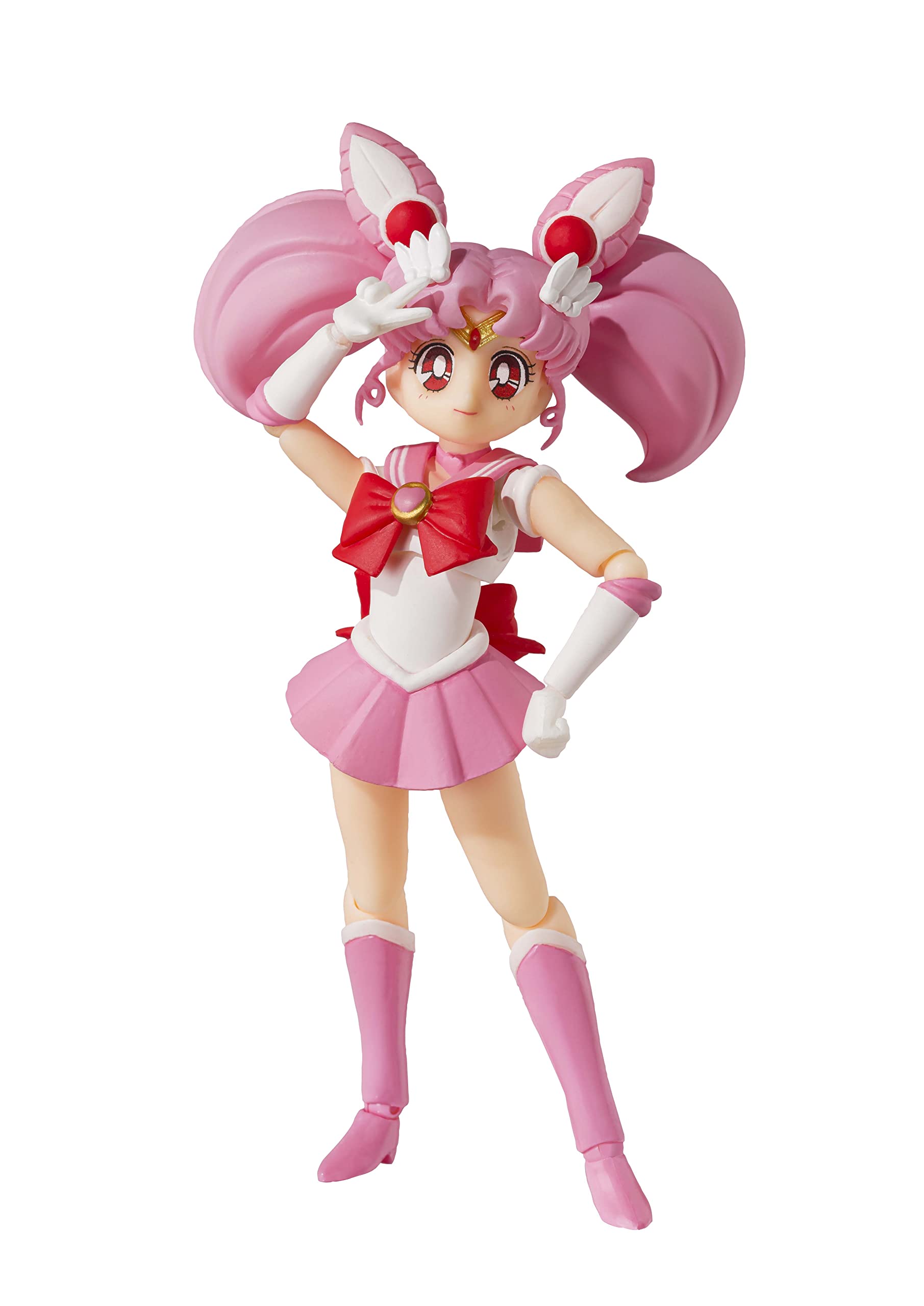 TAMASHII NATIONS - Pretty Guardian Sailor Moon - Sailor Chibi Moon (Animation Color Edition), Bandai Spirits S.H.Figuarts Action Figure Image