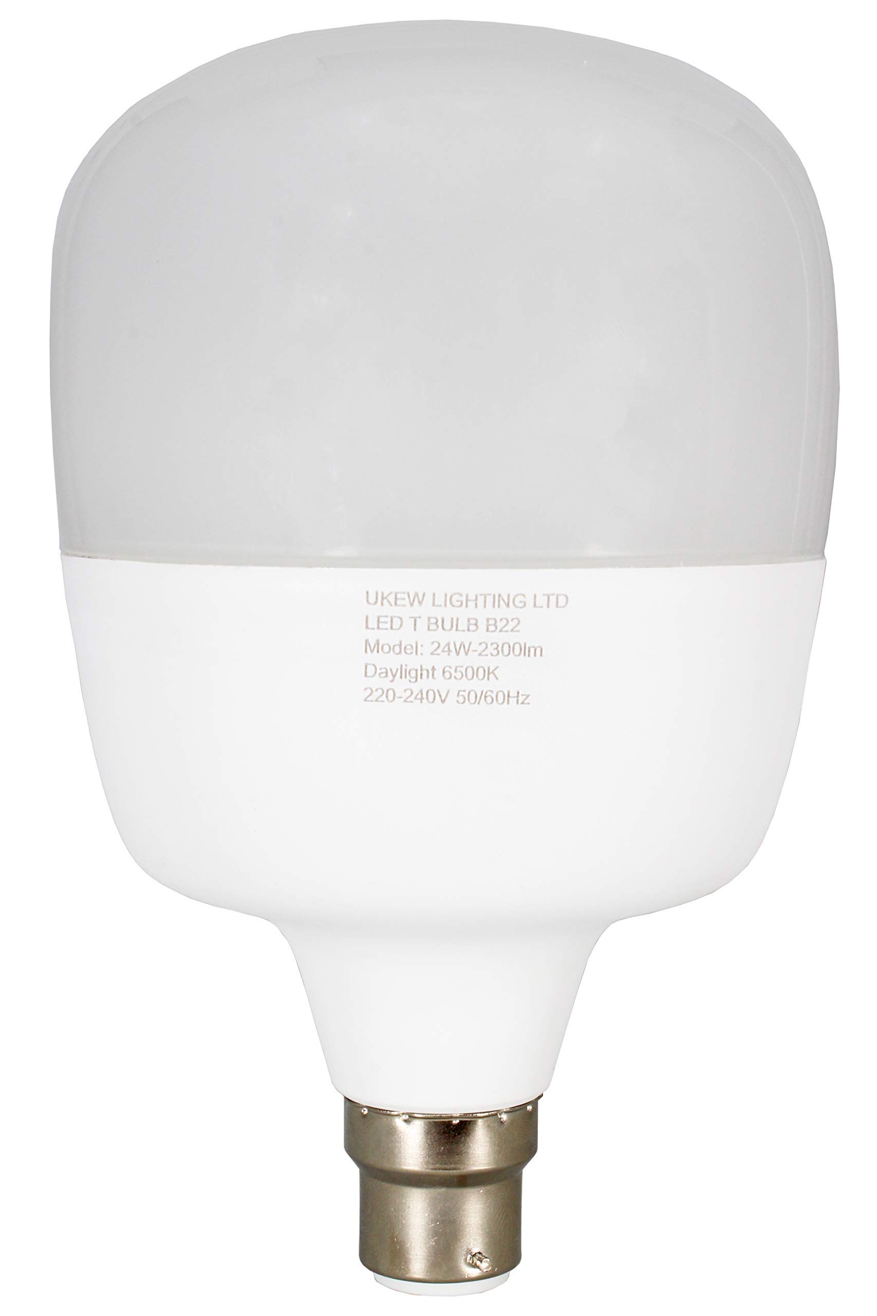 UKEW 28W Globe LED Light Bulb - Bayonet BC B22 Fitting Eco High Power Energy Saving Large Non-Dimmable Round Bright White Daylight 6500K Perfect for Indoor Rooms