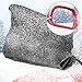 MICTUNING Car Side Mirror Covers-Protect Auto Exterior Rear View Mirrors from Snow, Ice & Frost[black,one pair]