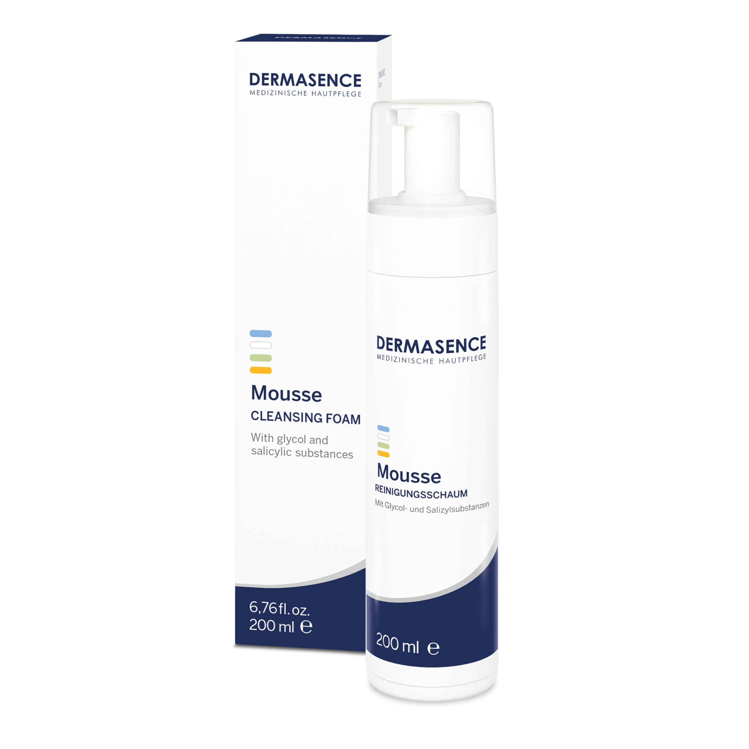 DERMASENCE Cleansing Foam Mousse 200 ml, Rebalancing Face Mousse, Facial Cleansing Mousse for Acne Prone Skin, Face Lotion Suitable for Mature and Eczema Skin
