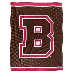 Brown University Blanket, 60"x80" Logo Dots Silky