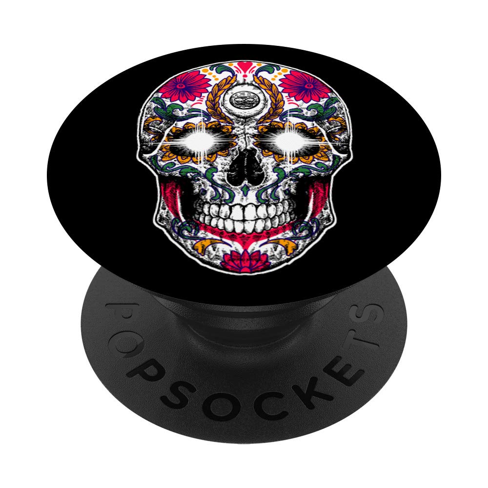 Day Of The Dead Sugar Skull Dia De Los Muertos PopSockets PopGrip: Swappable Grip for Phones & Tablets