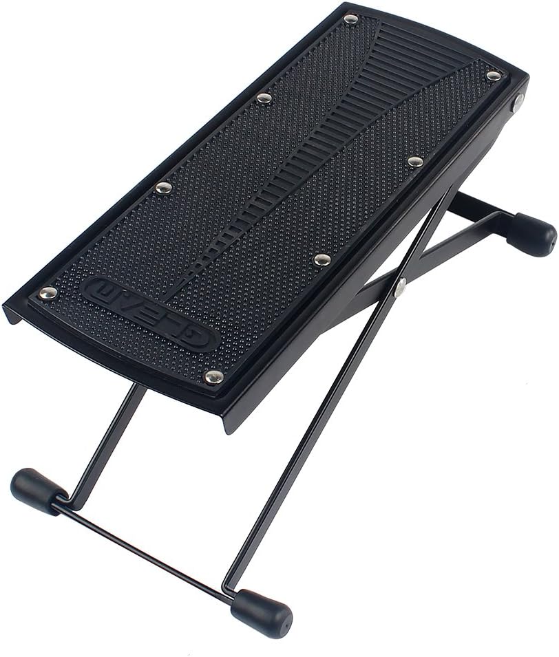 Gleam Guitar Footrest, Black Musical Instruments