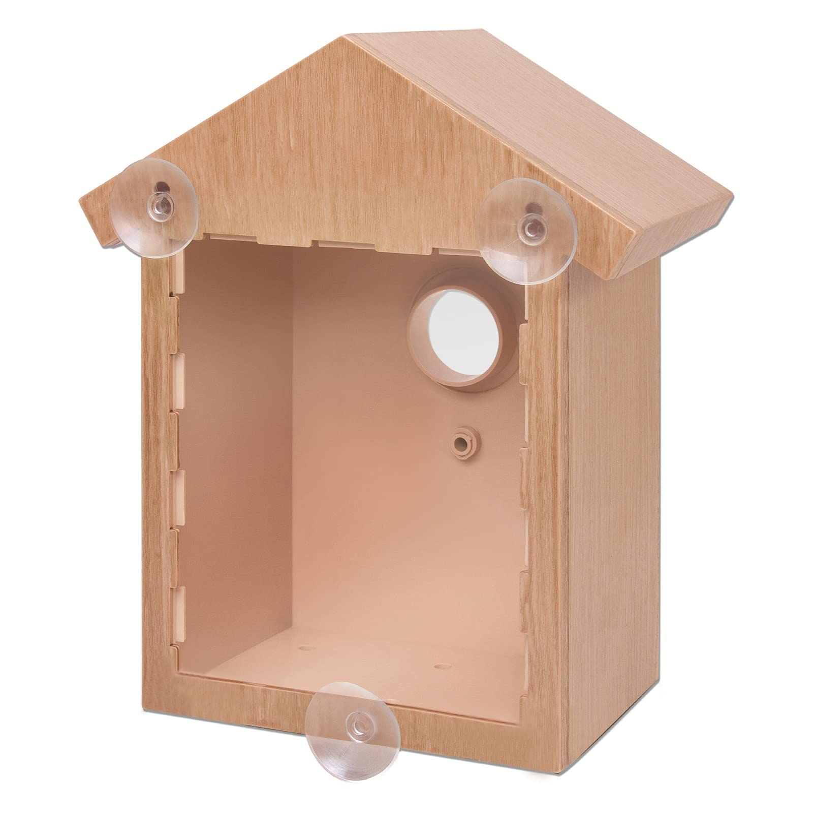 Wild Bird Watching Nesting Box Set Birdhouse Kit with Window and One Way Mirror Foil House