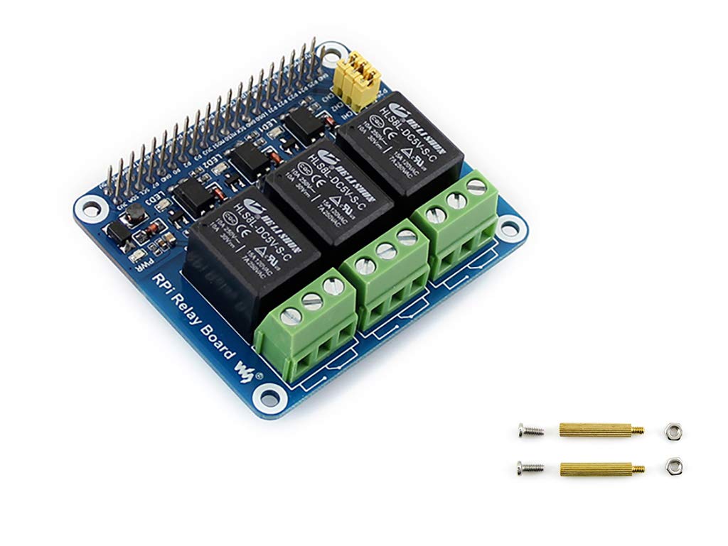 Relay Board for Raspberry Pi, 5V 1-Channel Relay Module, 40PIN GPIO Expansion, Photo-Coupled Isolation, 250V/5A Load Control, for Raspberry Pi Home Automation Projects