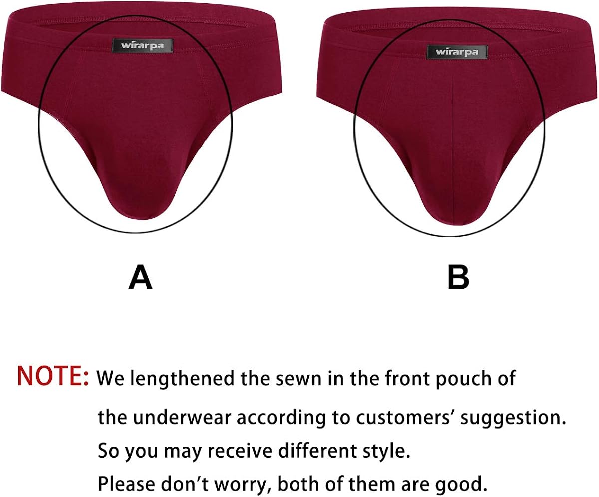 wirarpa Men's Underwear Multipack Modal Microfiber Briefs No Fly Covered Waistband Silky Touch Underpants at  Men’s Clothing store