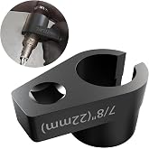Offset O2 Sensor Socket, 7/8" (22mm), 3/8" Drive Oxygen Sensor Removal Tool | Slotted Wire‑Saver Design, 50BV30 Alloy Steel, Black Oxide Finish, Universal, Fits Most Vehicles