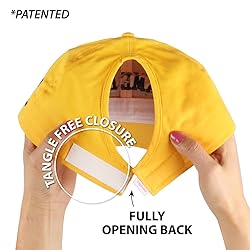 Ponyflo Women's Ponytail Baseball Cap - Curly Hair