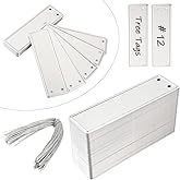 Aluminum Plant Labels - 50PCS Metal Tags with Wires for Plant Markers, Tree Tags, Outdoor Identification and Greenhouse