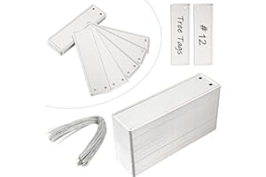 TINSKY Aluminum Plant Labels - 50PCS Metal Tags with Wires for Plant Markers, Tree Tags, Outdoor Identification and Greenhouse