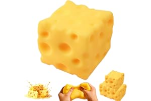 Cheese Squishy,Cheese Squishy Cube,Rebound Shapeable Squeeze Ball,Sensory Fidget Toys for Adults Stress Relief (5cm)