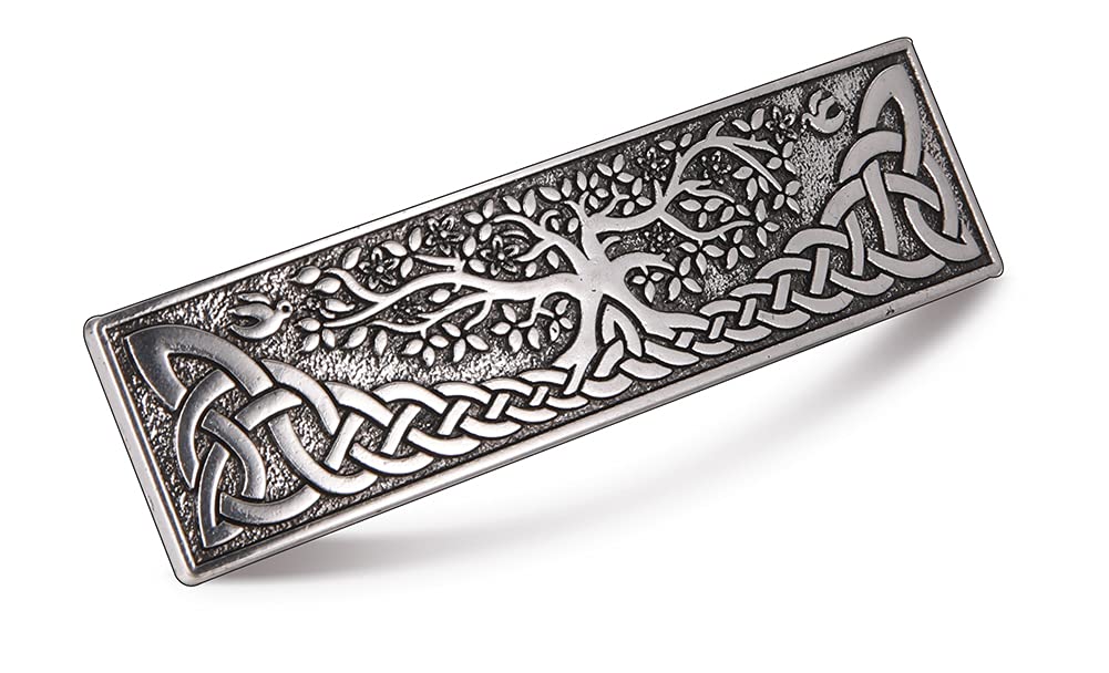 KKJOY Metal Celtic Knot Barrettes Vintage Tree of Life Hair Clips Hand Crafted Spring Clip Hair Pin Headpieces Wedding Bridal Hair Accessories for Women Girls