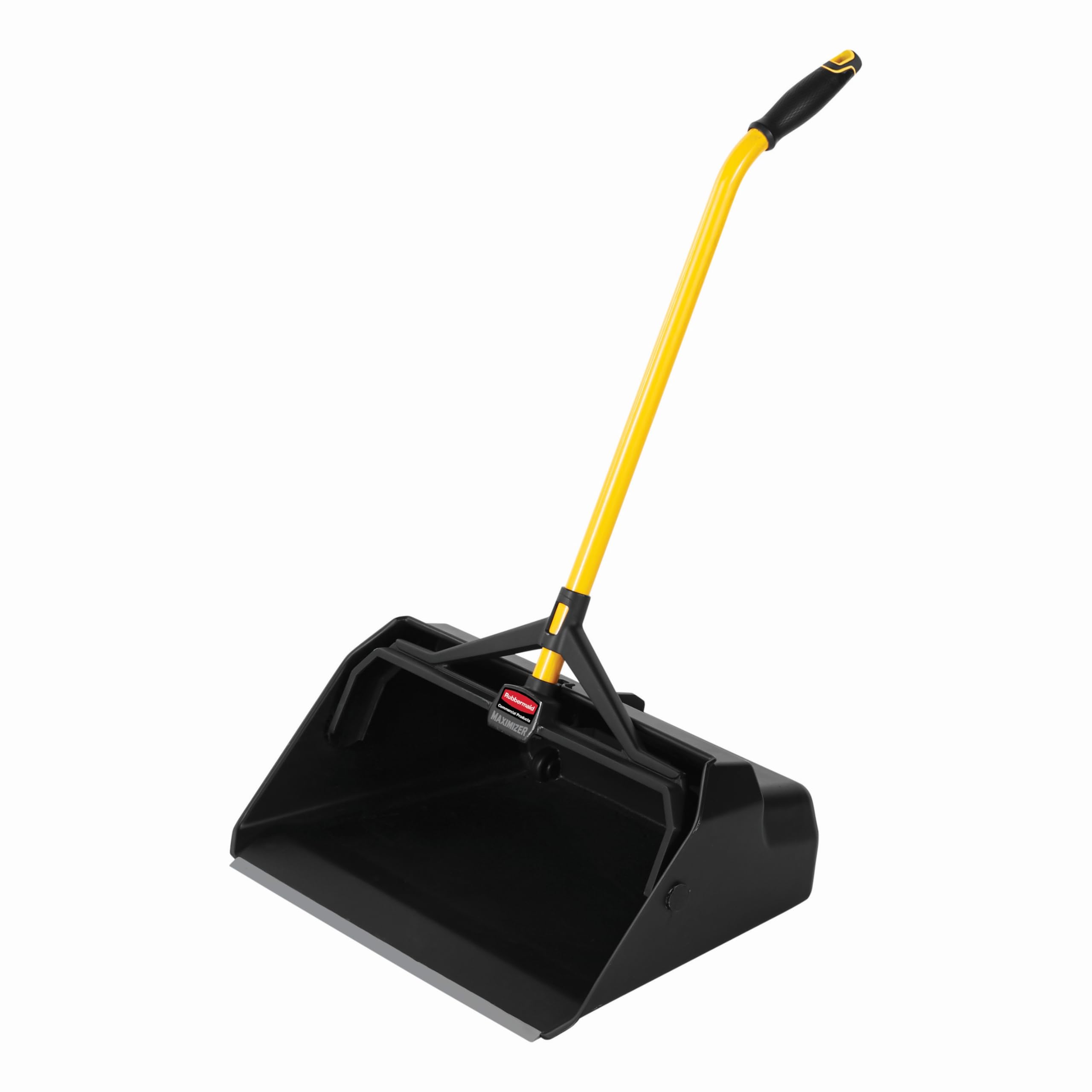 Photo 1 of ******* MISSING YELLOW PIECE ***** Rubbermaid Commercial Products Maximizer Heavy Duty Upright Debris/Dust Pan, Yellow, for Indoor/Outdoor Debris Collection